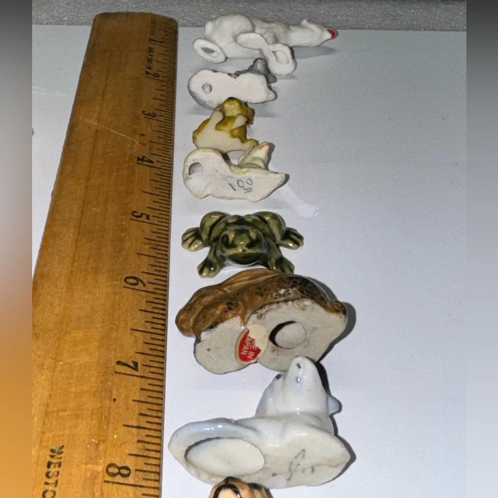 Lot of Miniature Figurines Frog Dog Turtle Polar Bear Animals Lamb Goat & Rabbit - Picture 3 of 16